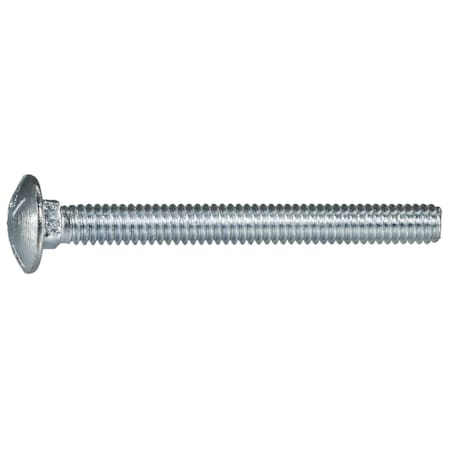 Midwest Fastener Carriage Bolt, Square Neck, 20 (Coarse), 2-1/2 in L, Steel, Zinc Plated, 10 PK 31786